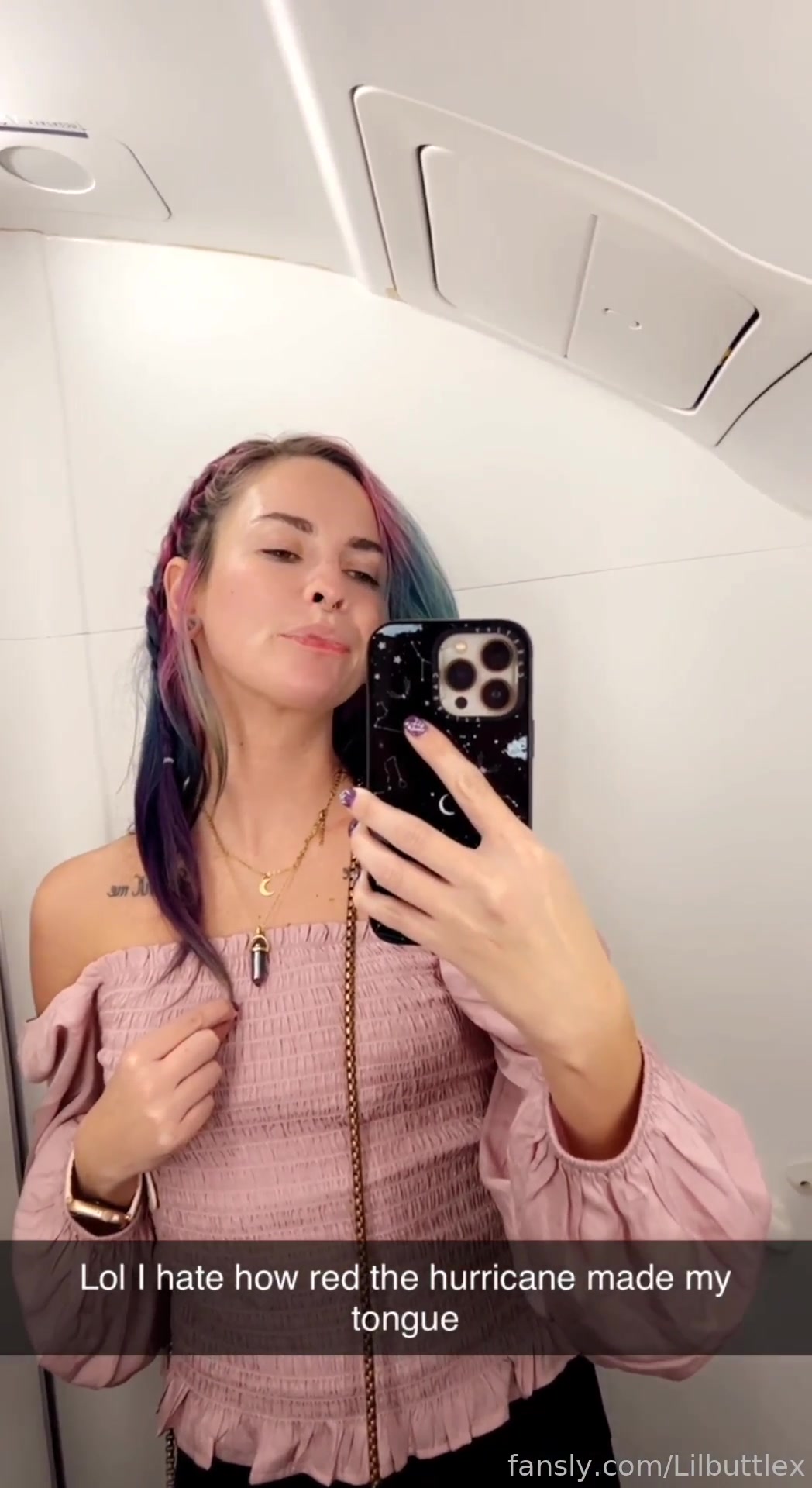 Me Teasing A Few Guys I Had Met On The Plane Through Some Messages With Videos From The Bathroom Before Takeoff