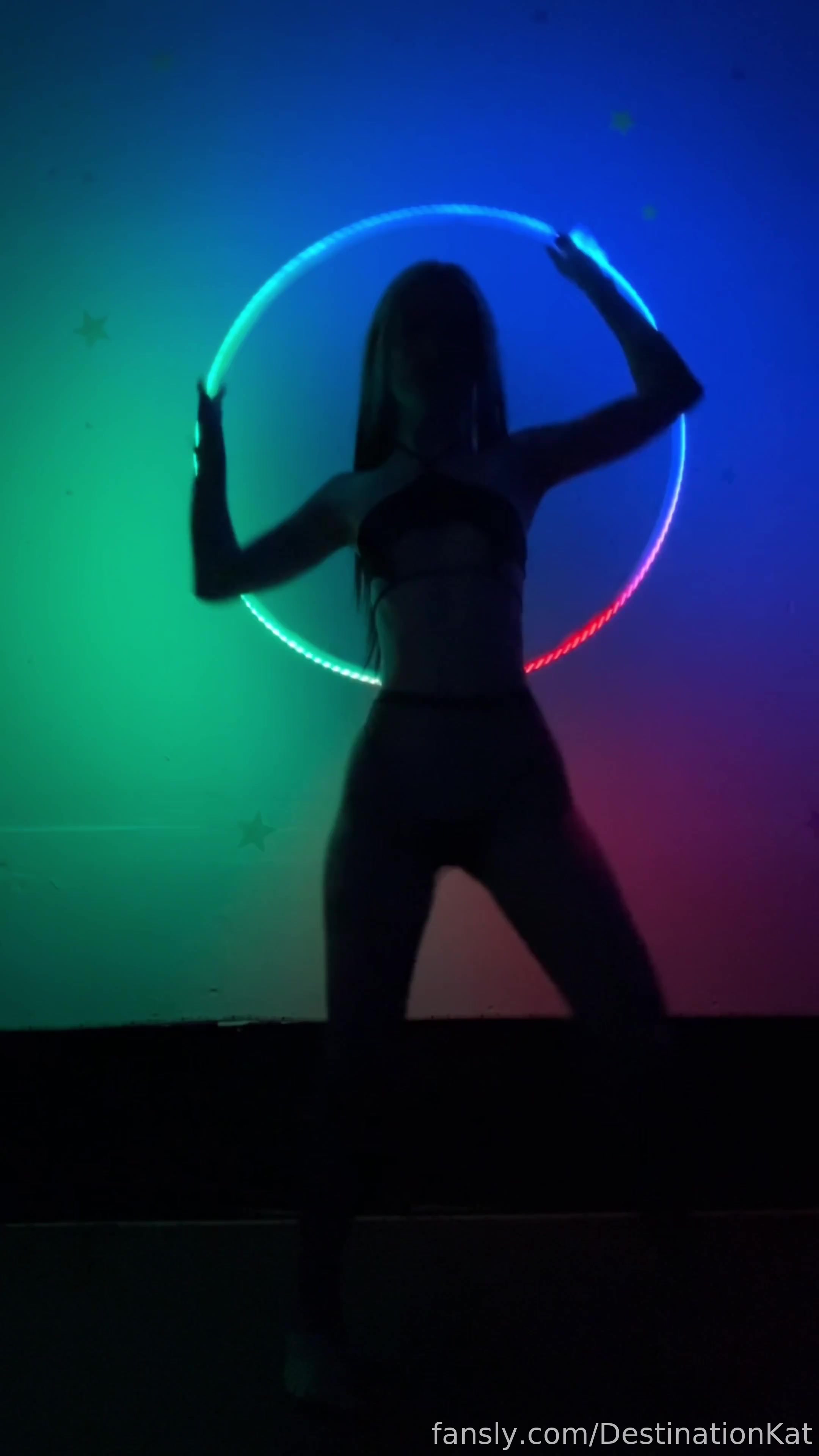 Dark Hula Hooping