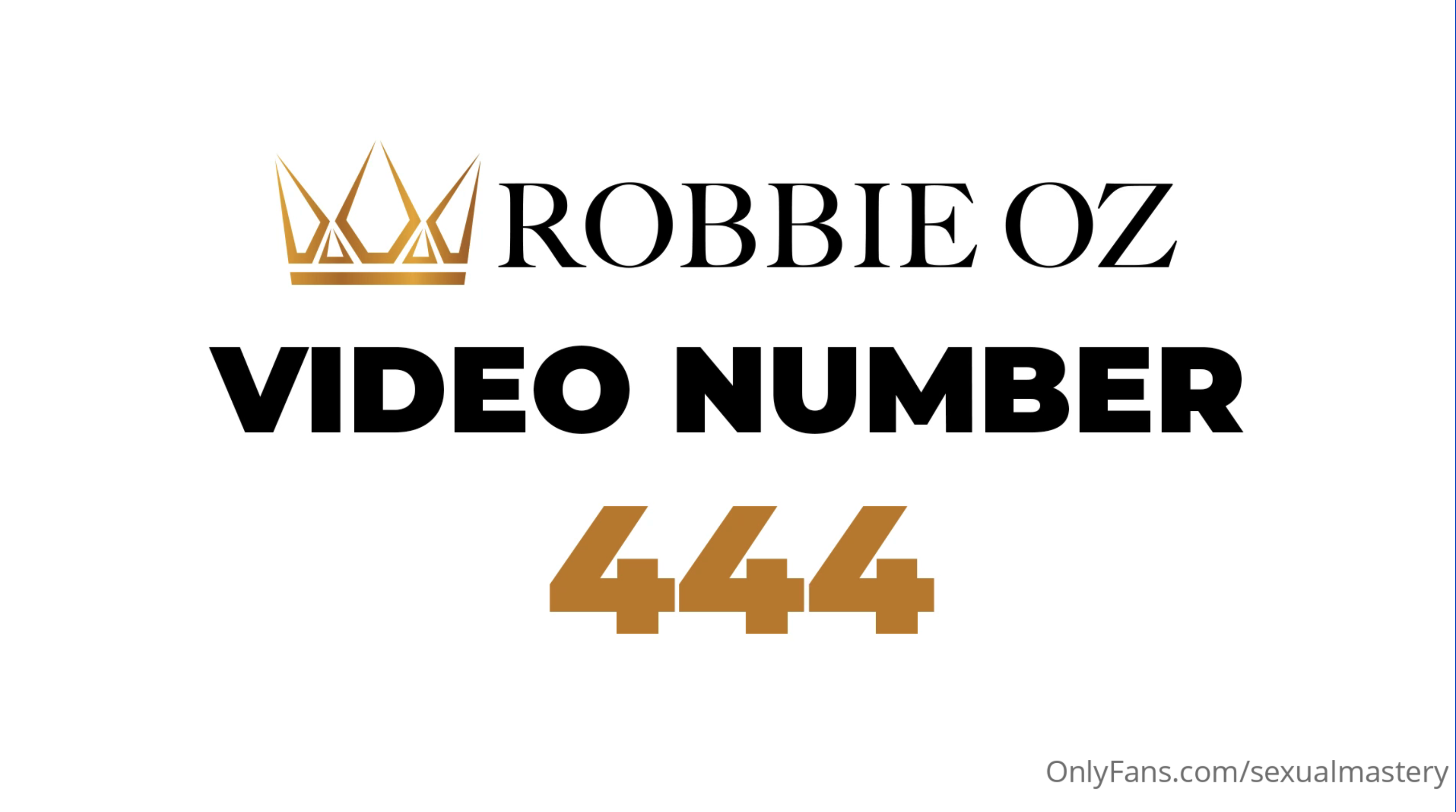 Fernie Warisa - Video Number 444 With Robbie Oz