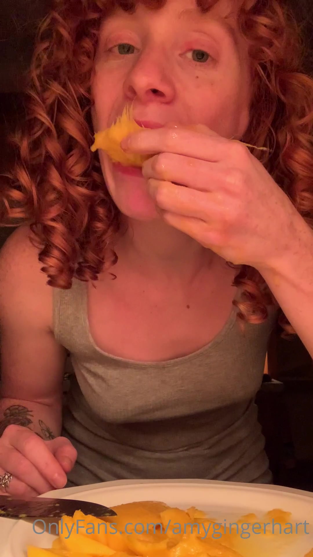 Eating A Mango At Midnight