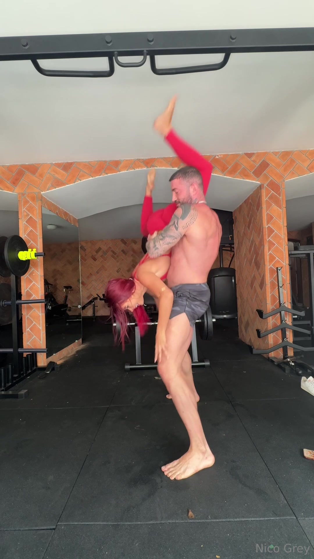 Backstage From Gym Flashing And Before The Scene With Atlanta Moreno And Maximo Garcia