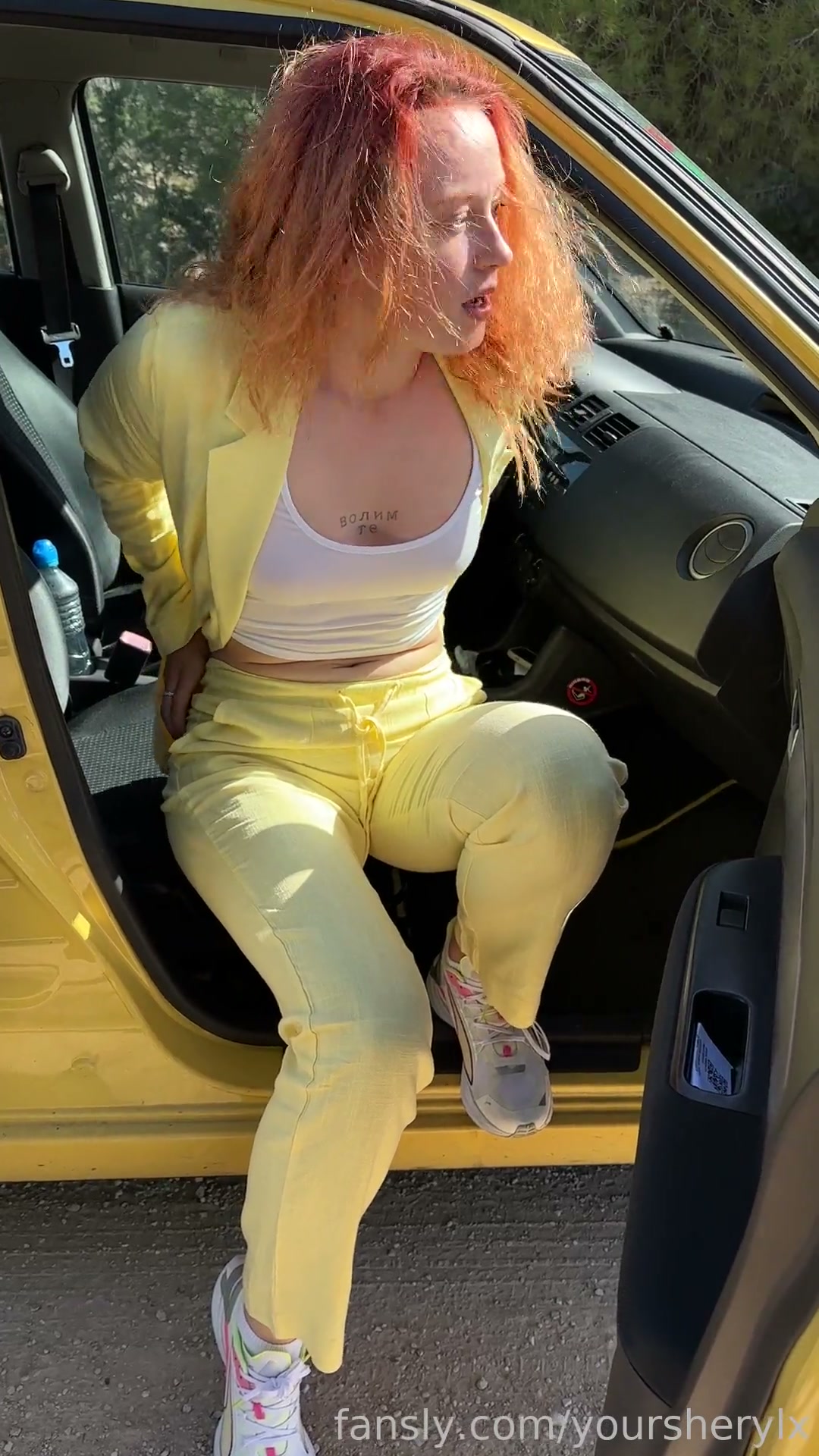 Peed Outside Out Of Car!